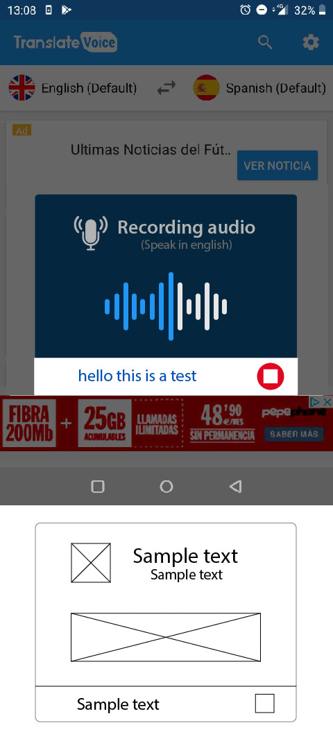 UI Design - Voice recognition