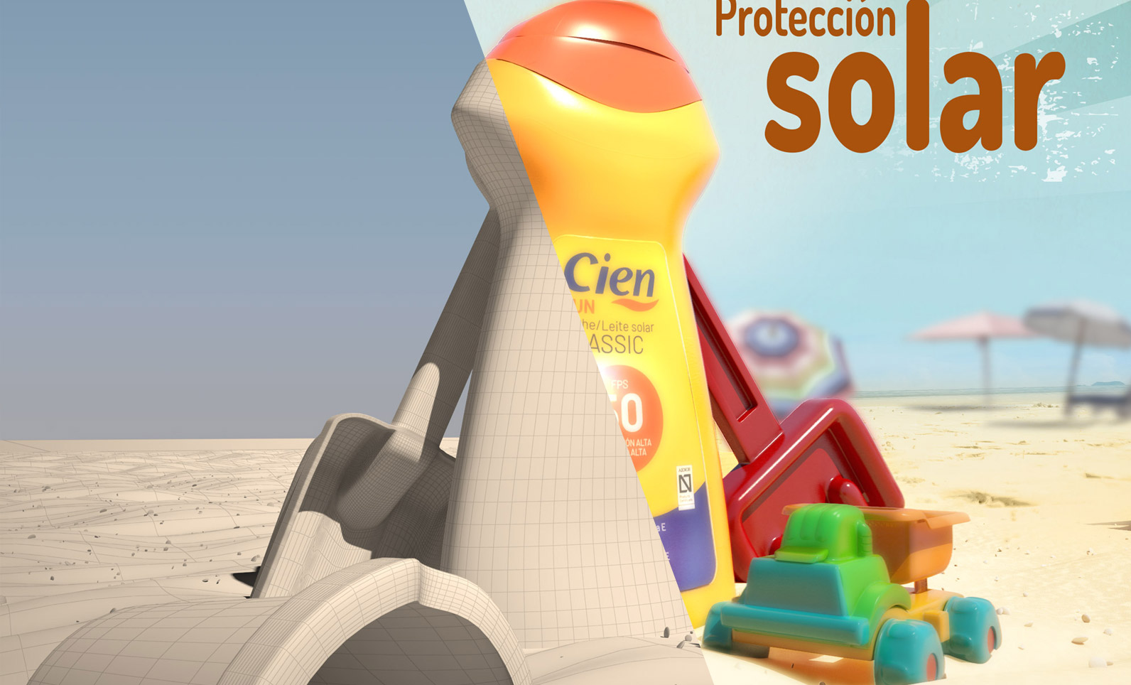 Anuncio crema protección solar