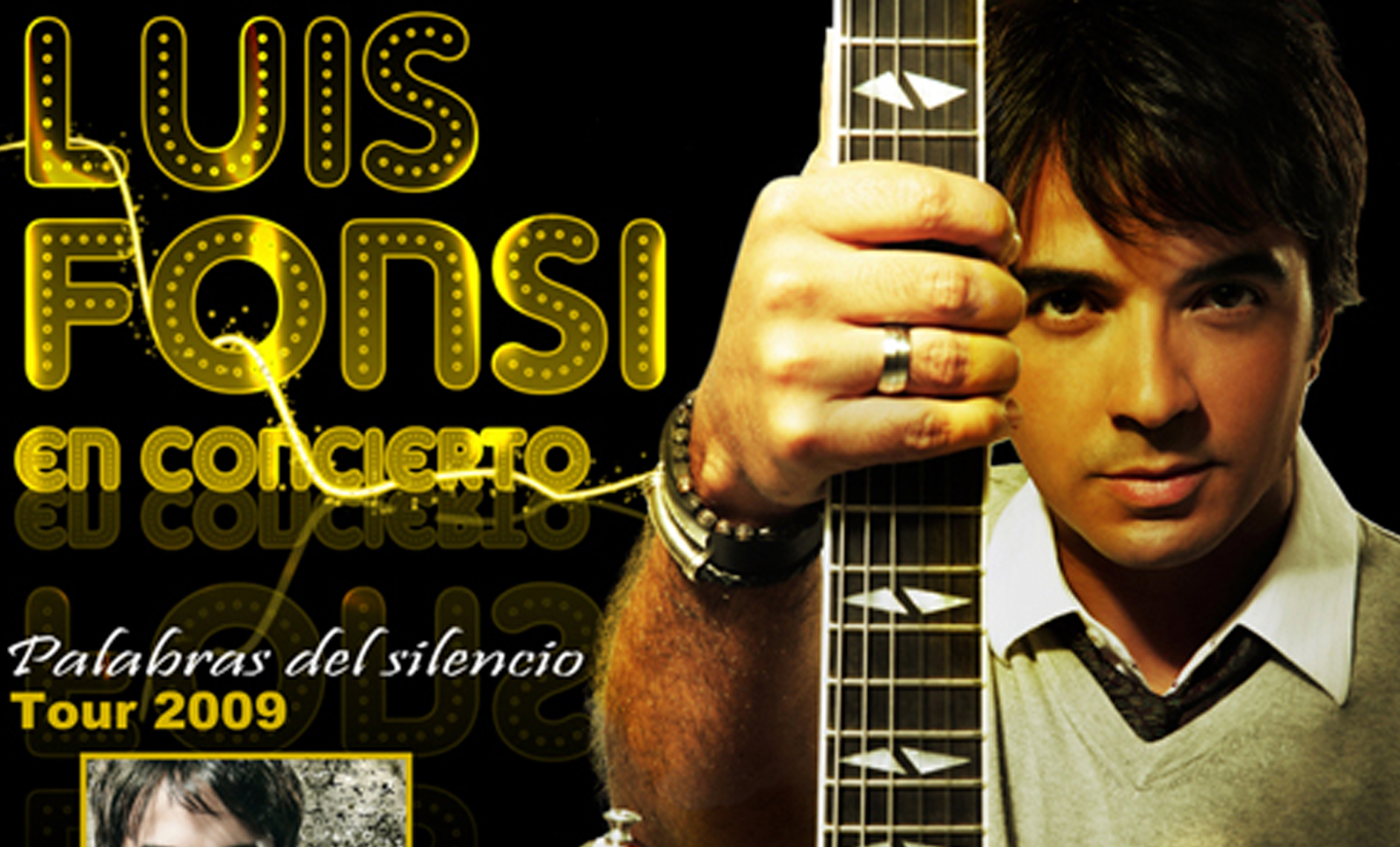 Cartel promocional del concierto de Luis Fonsi en Córdoba.