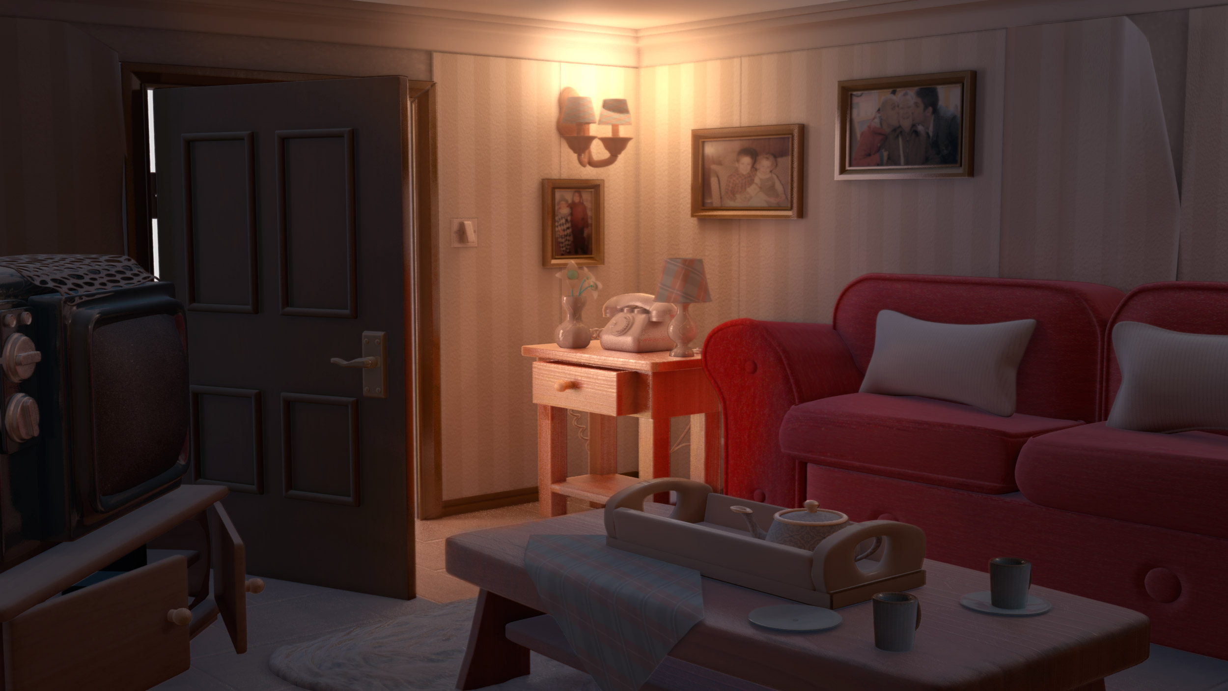 Escenario interior CGI