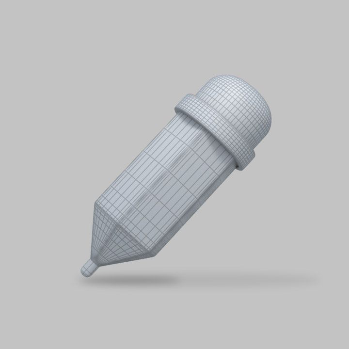 3D ilustración lápiz wireframe