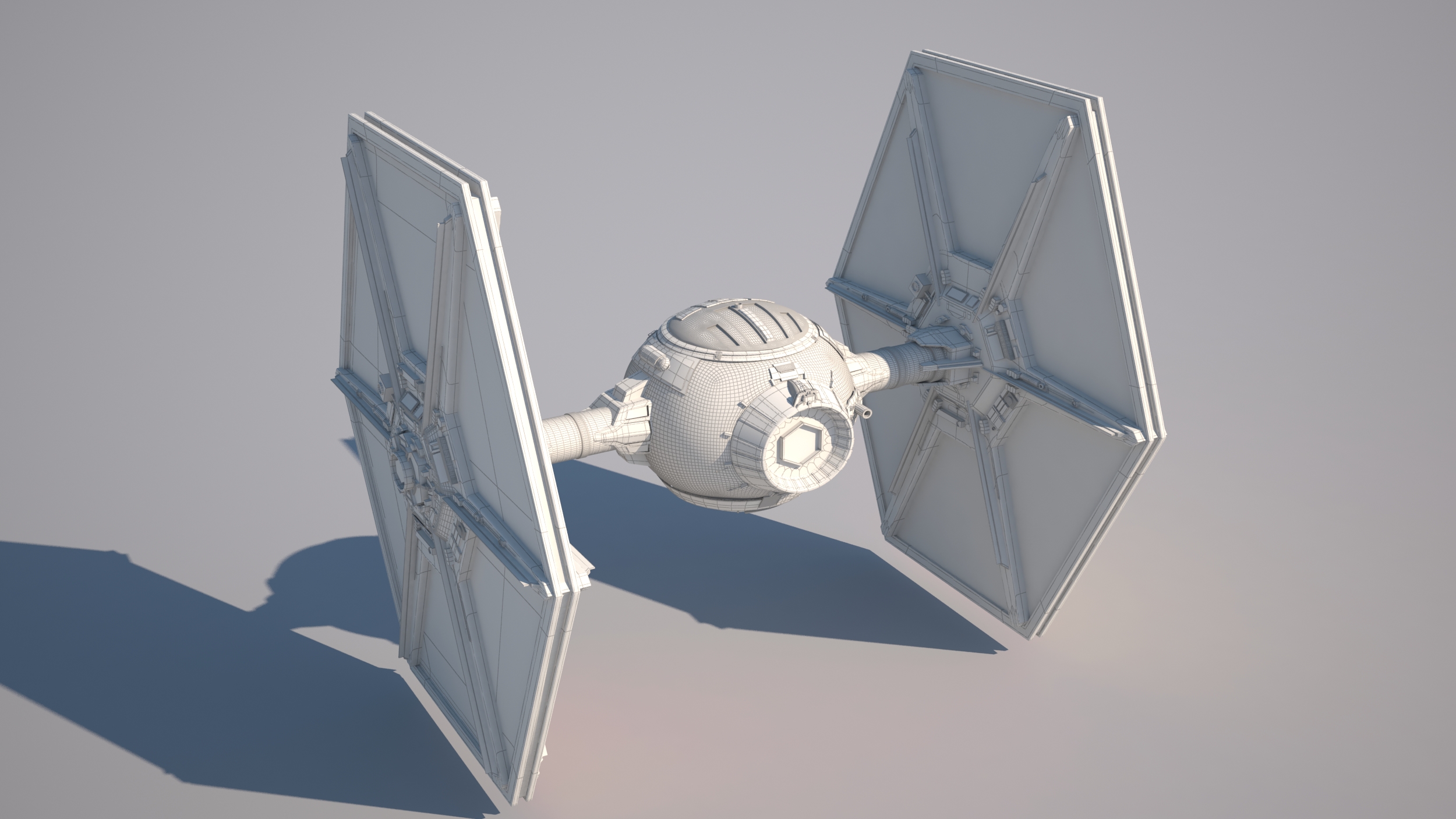 3D model Tie-fighter