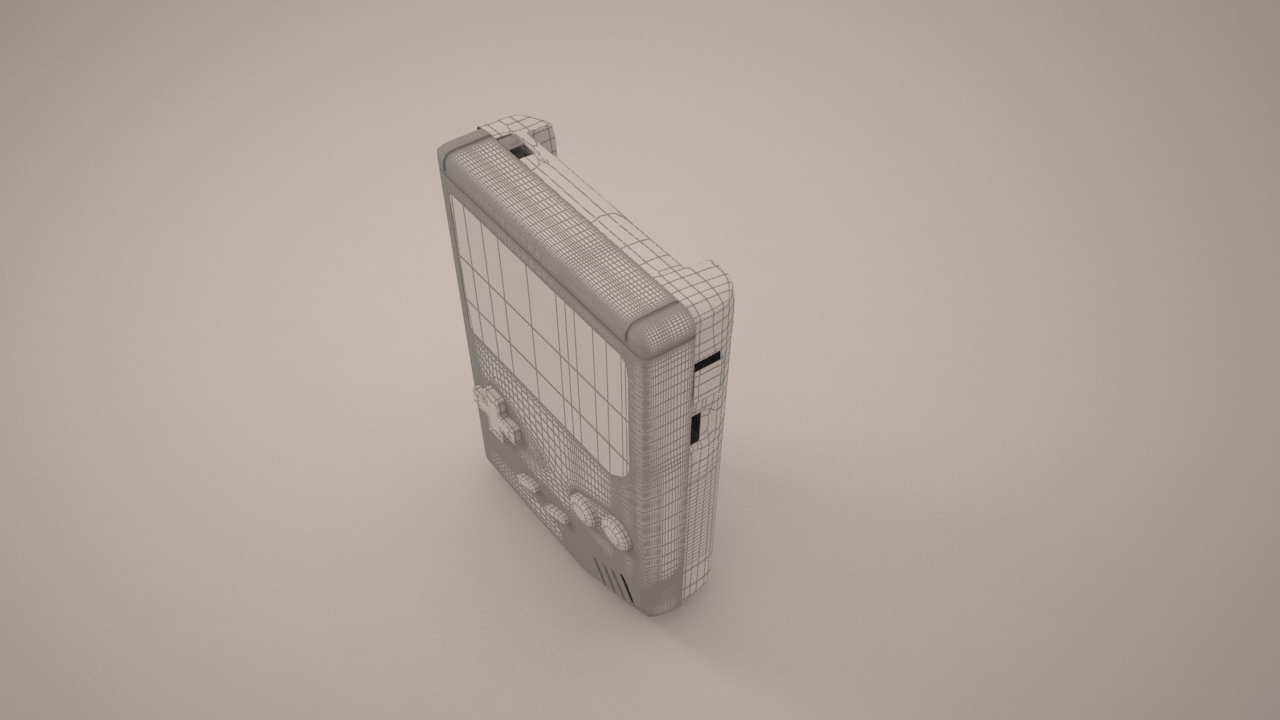 GameBoy modelling 3D