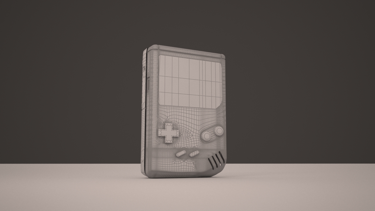 GameBoy modelling 3D