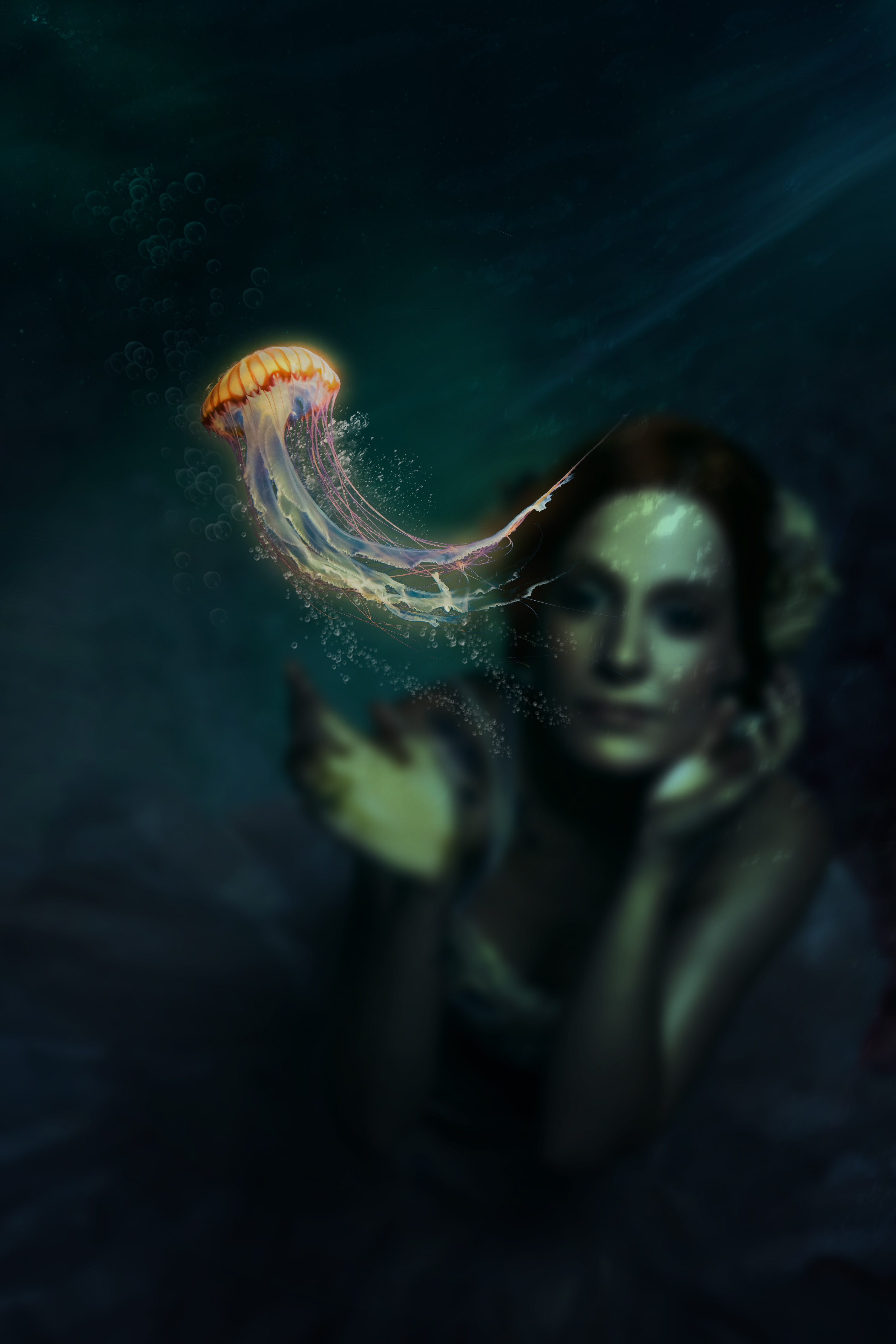 Woman jellyfish