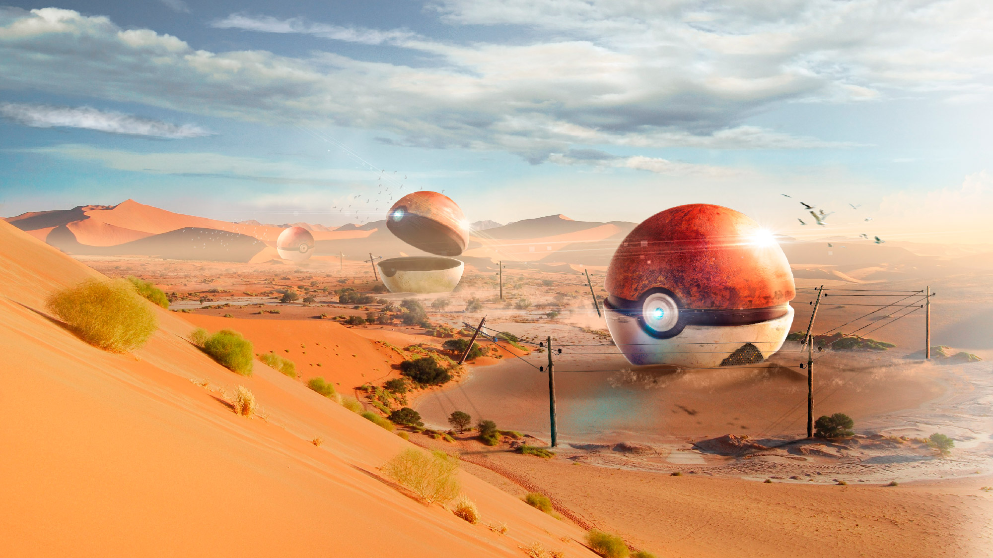 Matte painting Pokeball