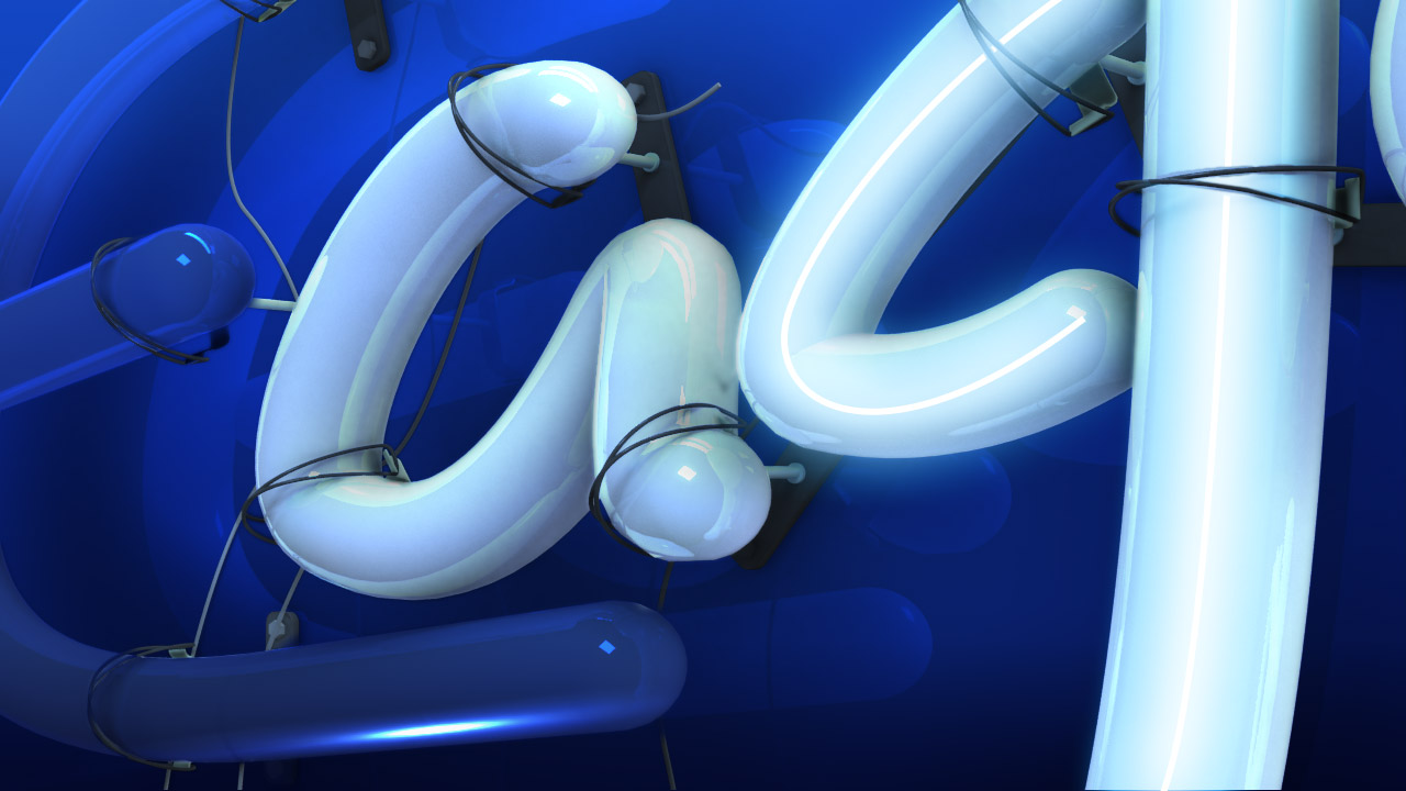 Tipografía tubos led