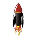 Graphic element rocket