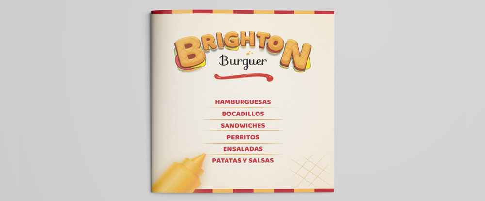 Burguer Brighton menu cover