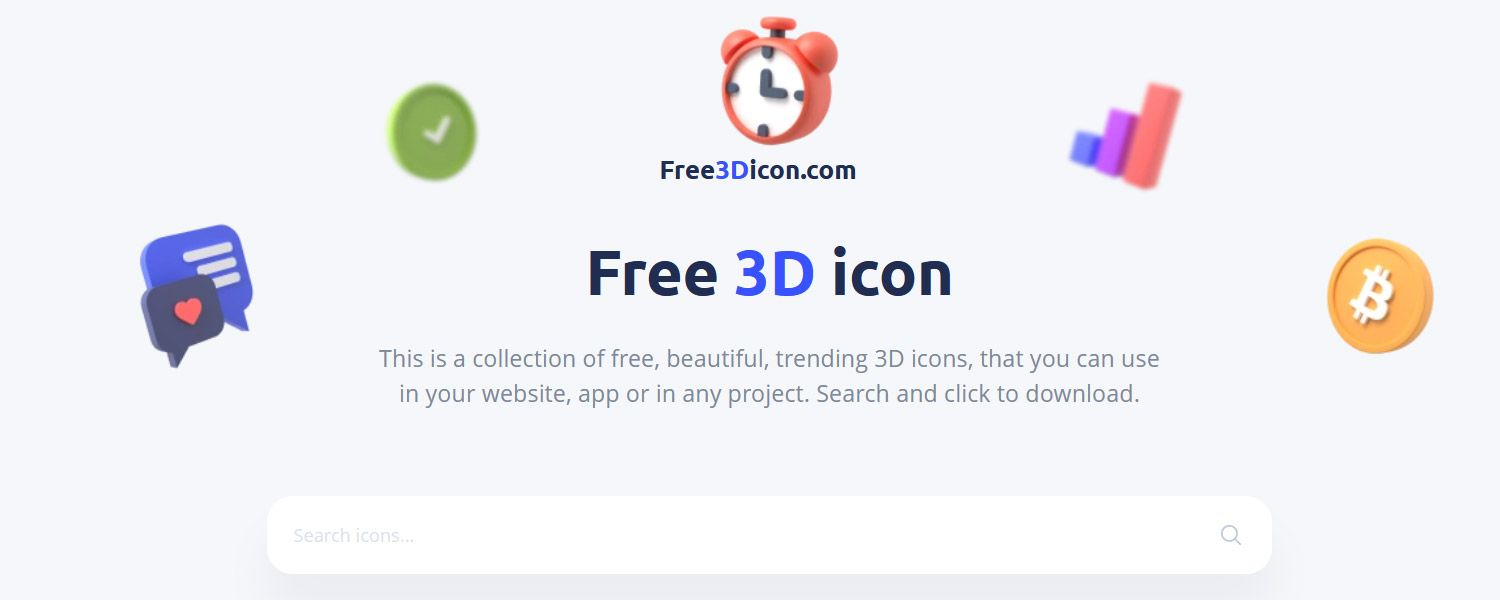 free 3d icons