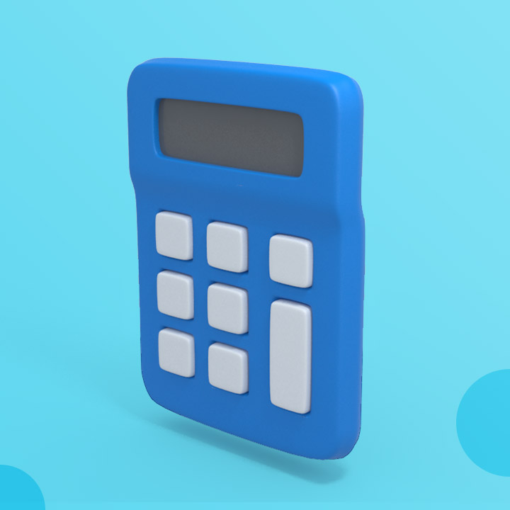 Illustration 3D - calculator