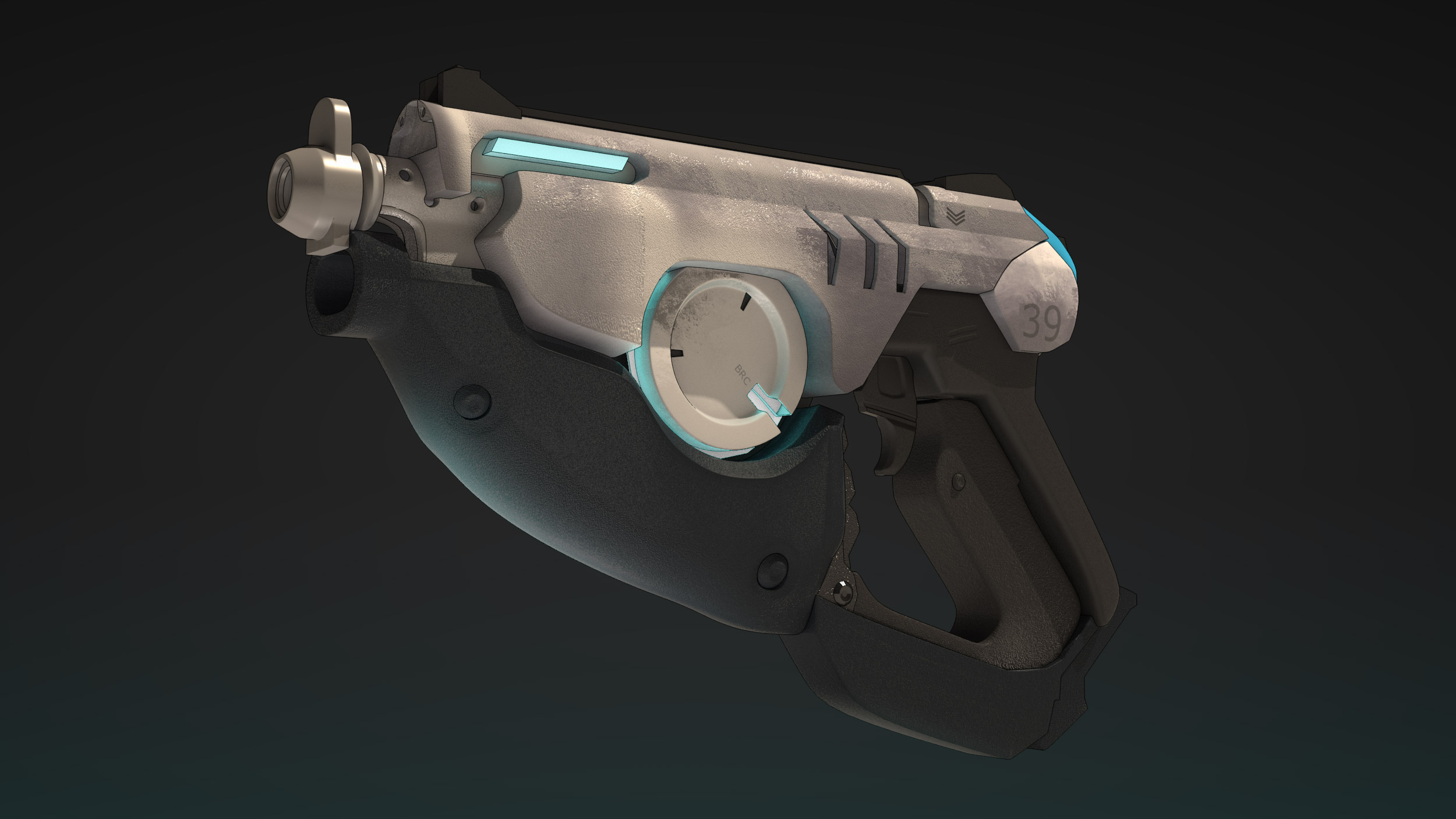 Modelado 3D de pistola