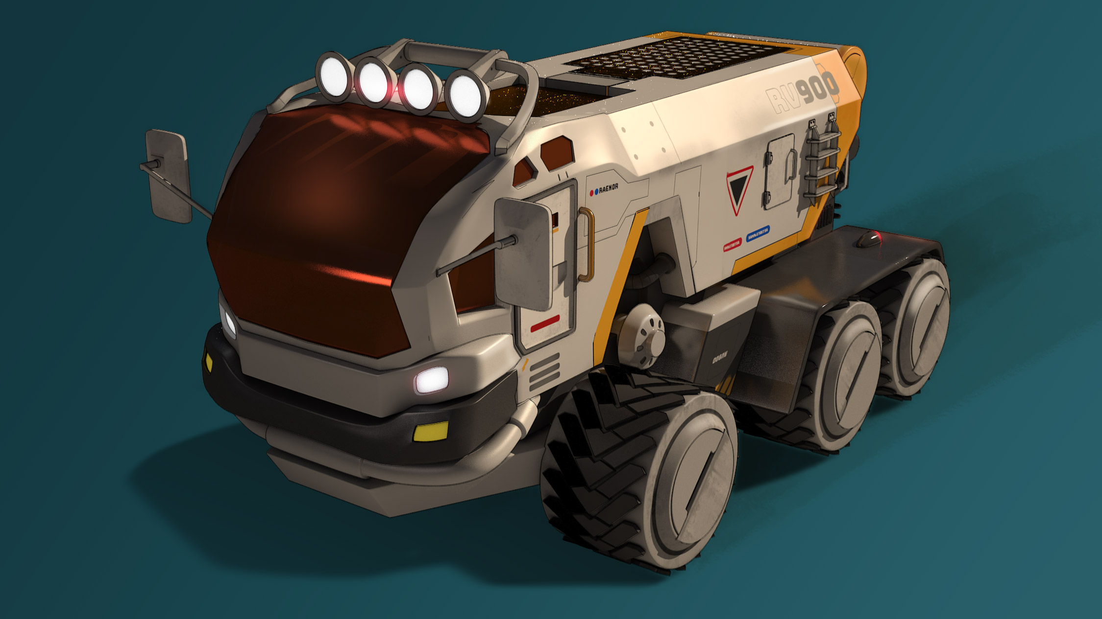 Modelado 3D camión Overwatch