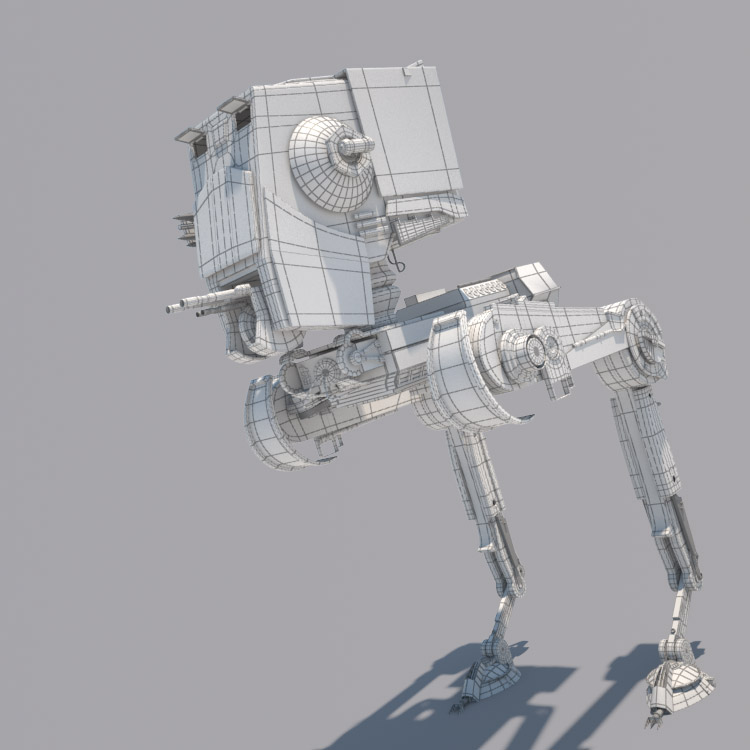 Modelo 3D - Walker AT-ST