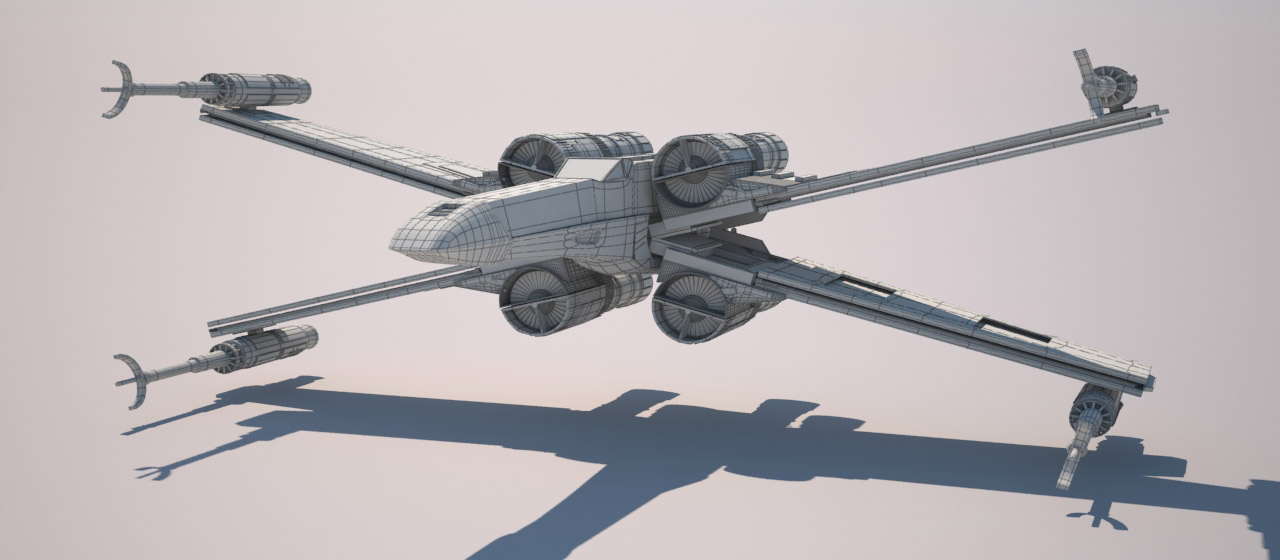 Modelo 3D - X-Wing