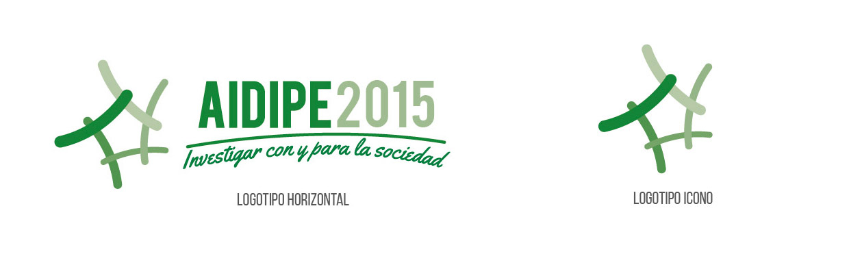 AIDIPE 2015 - Logo in different versions.