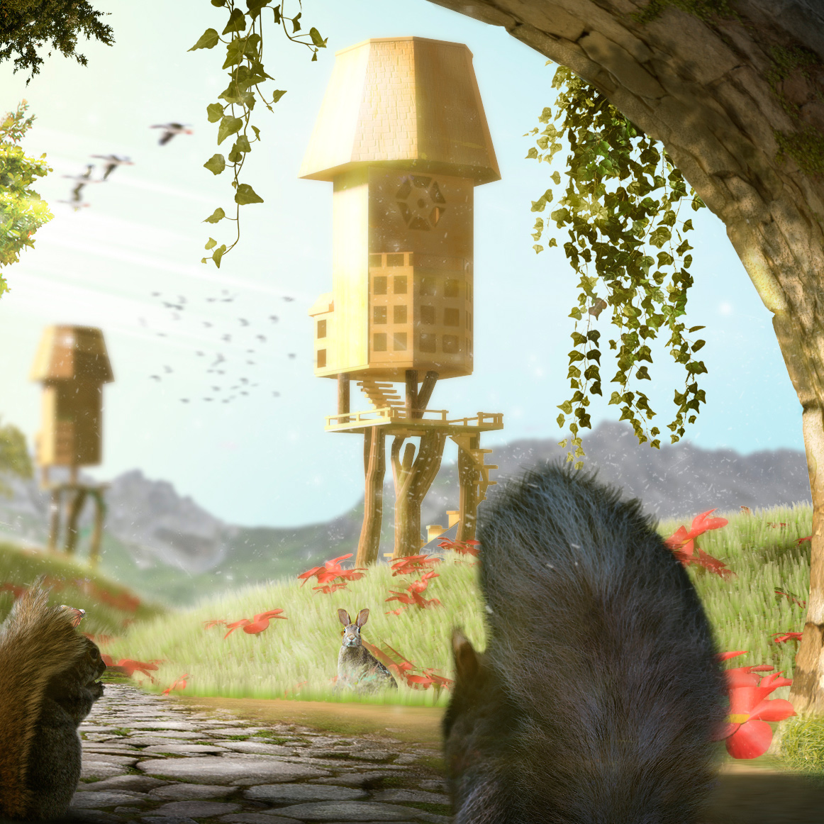 Matte painting - casa