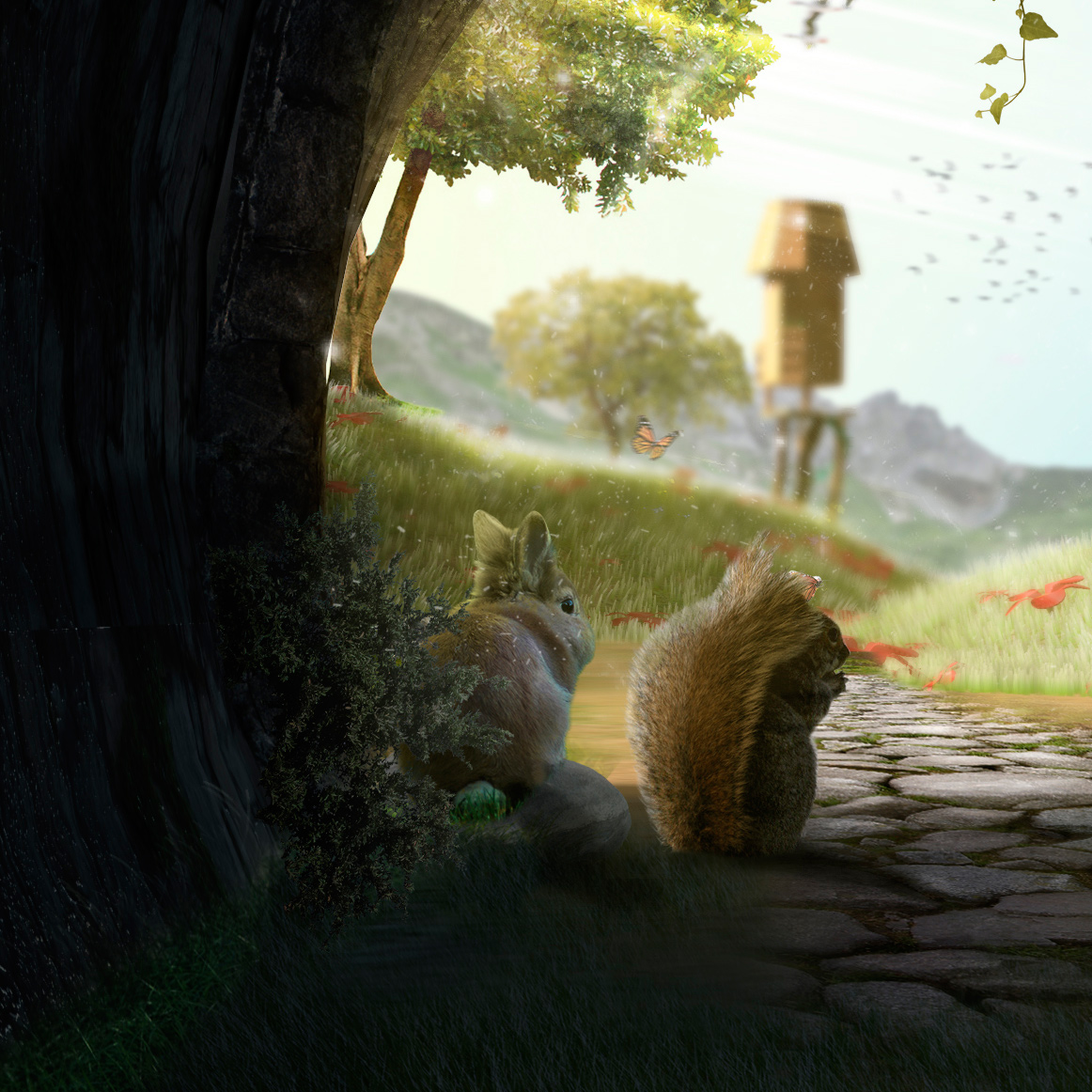 Matte painting - ardilla