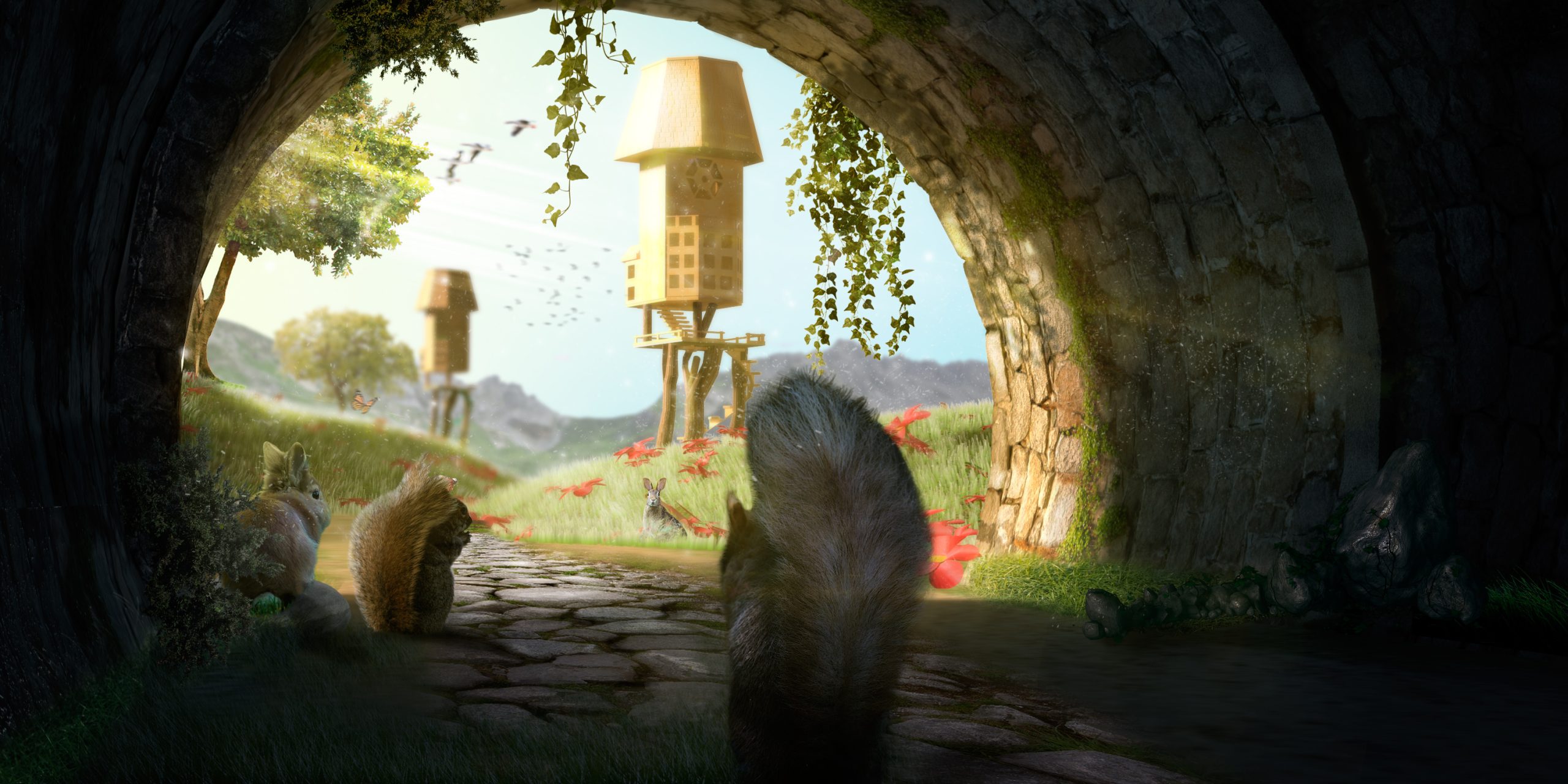 Matte painting - bosque