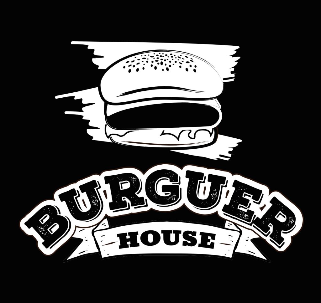 Burguer House - Logotipo negativo