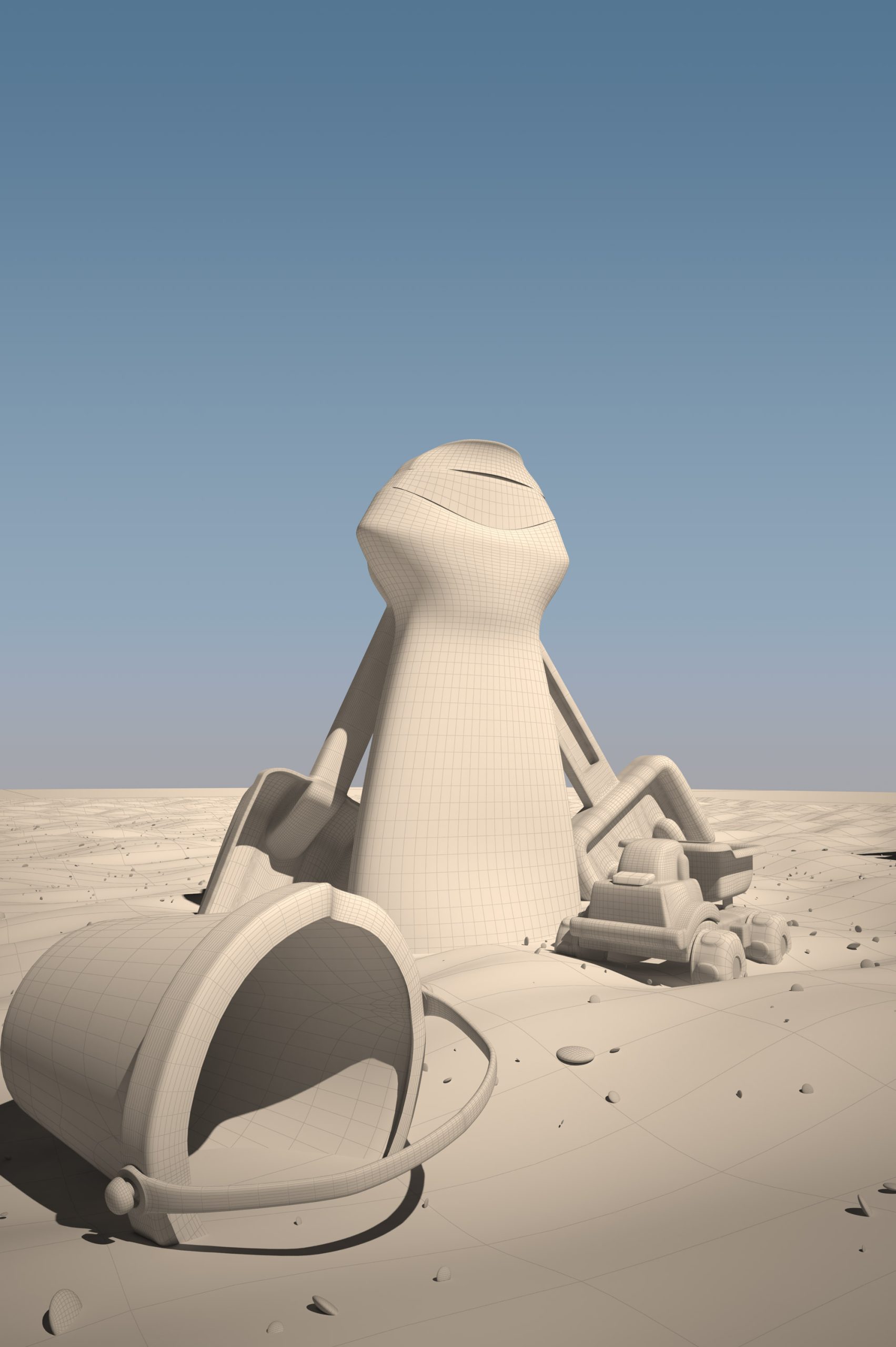 3D model - Sunscreen advertisement