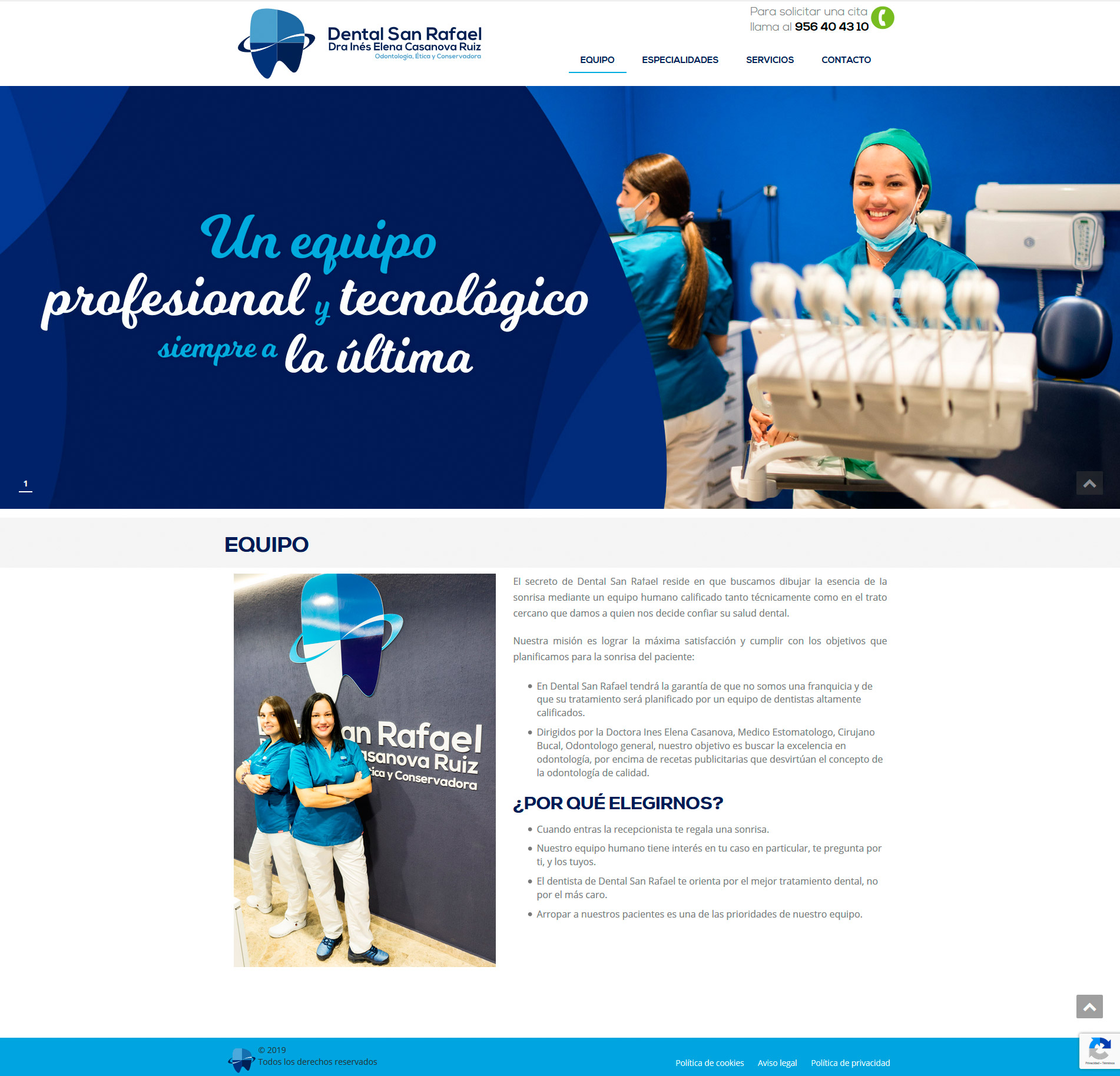 Web - team page
