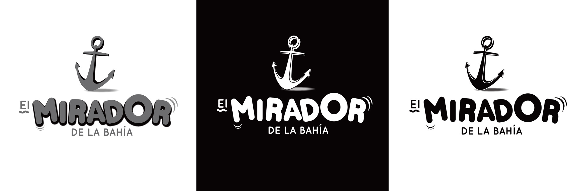 El mirador de la bahía - Logotipo versiones