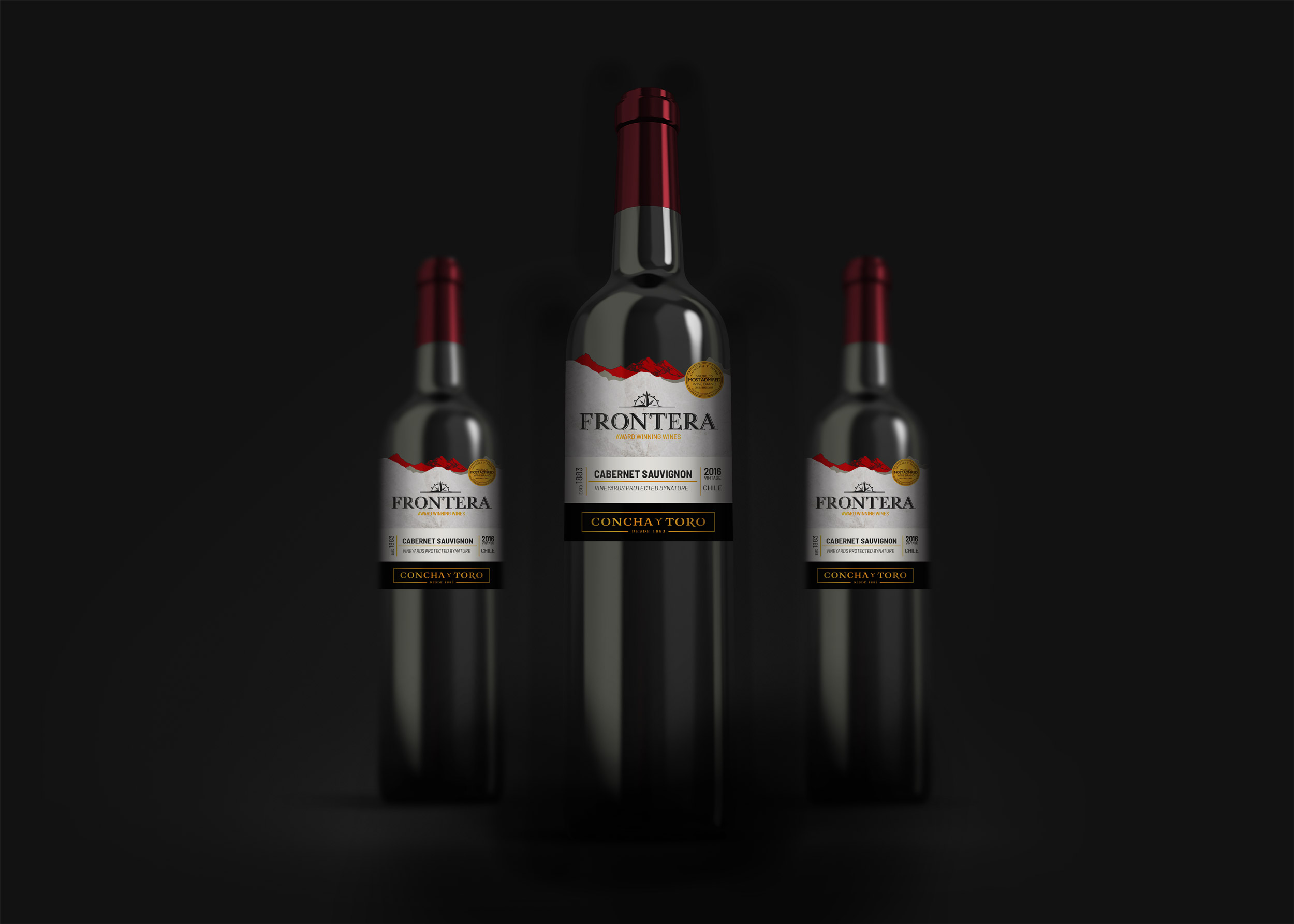 Mockup botella de vino