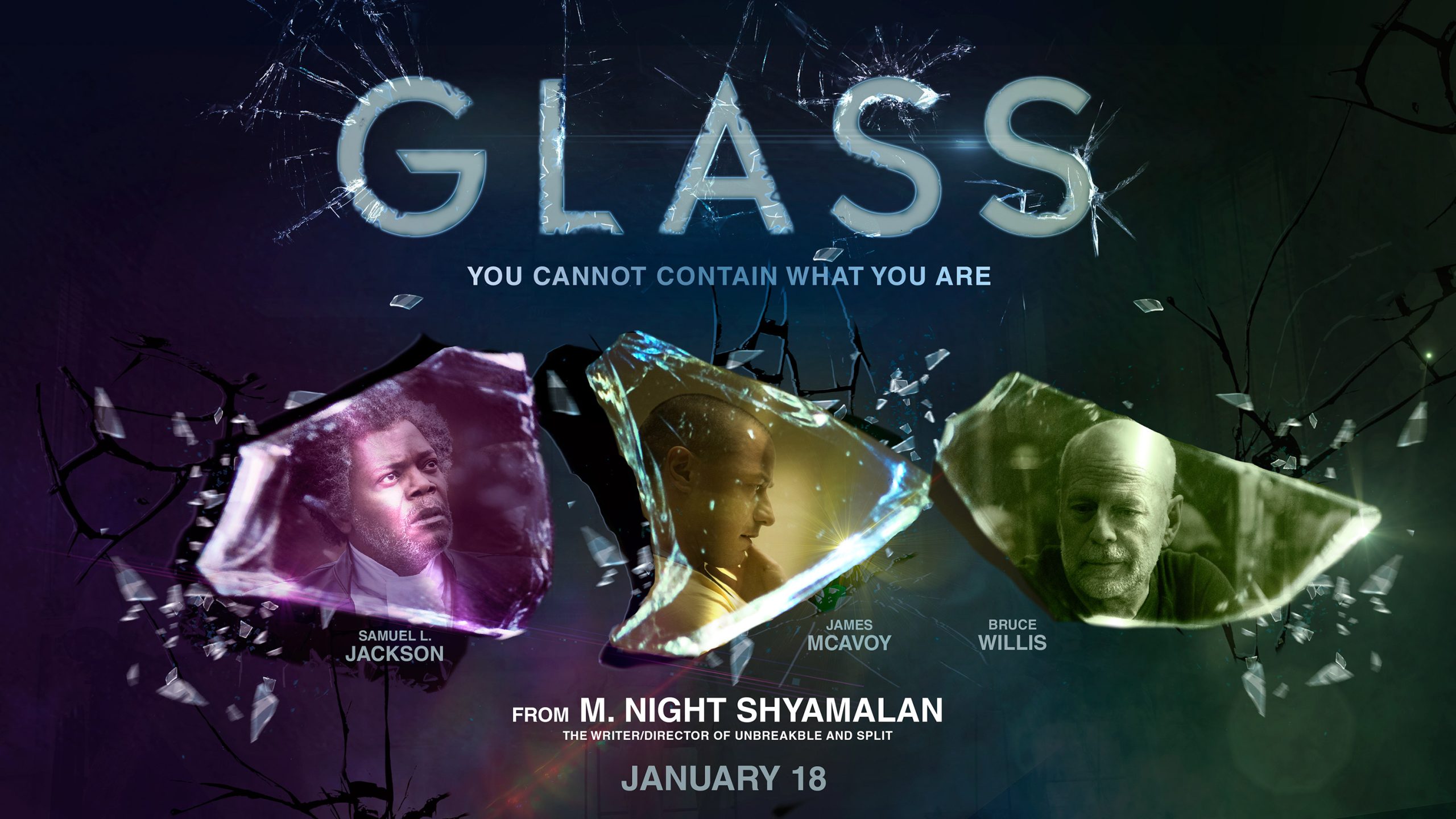 Glass film poster - horizontal