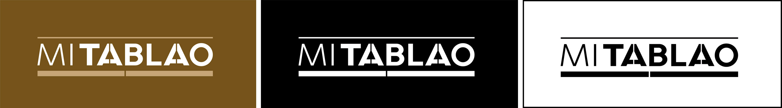 Mi Tablao - logotipo versiones cromáticas
