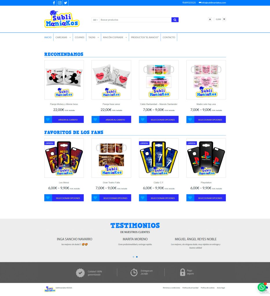 Sublimaniakos tienda online