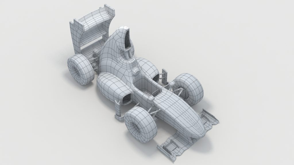 3D car F1 - mesh