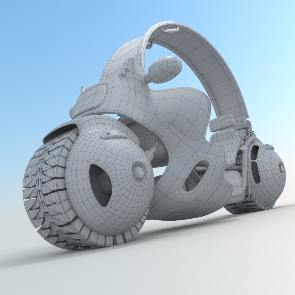 3D modelling - motorbike Dragon Ball