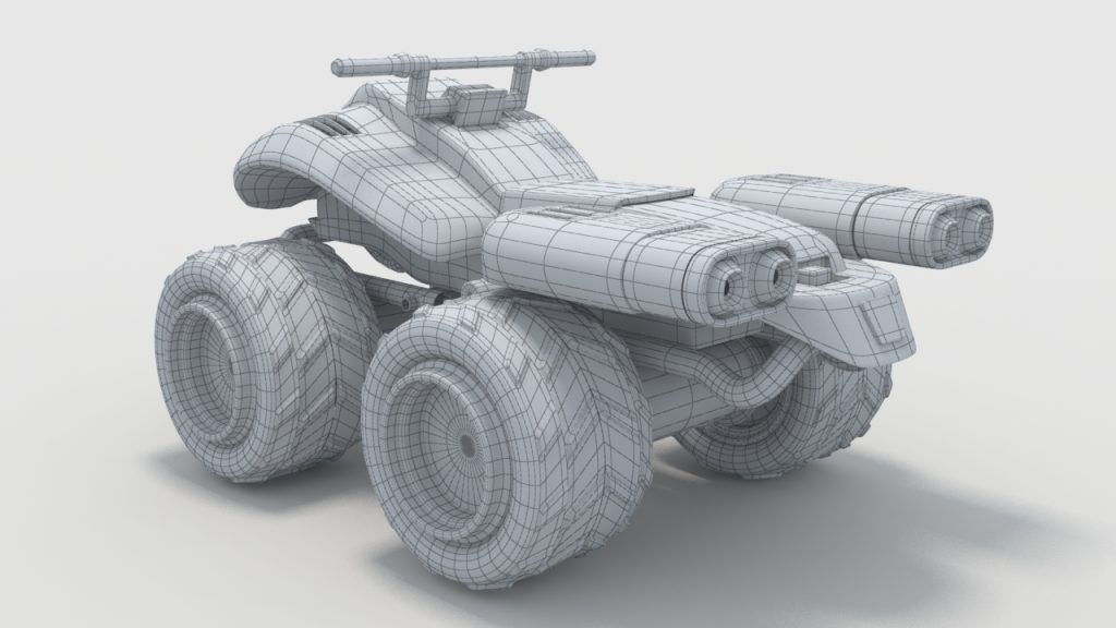 Modelado de vehículo 4x4 3D