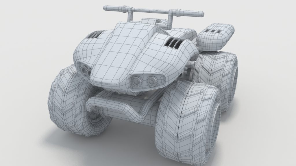 Modelado de vehículo 4x4 3D