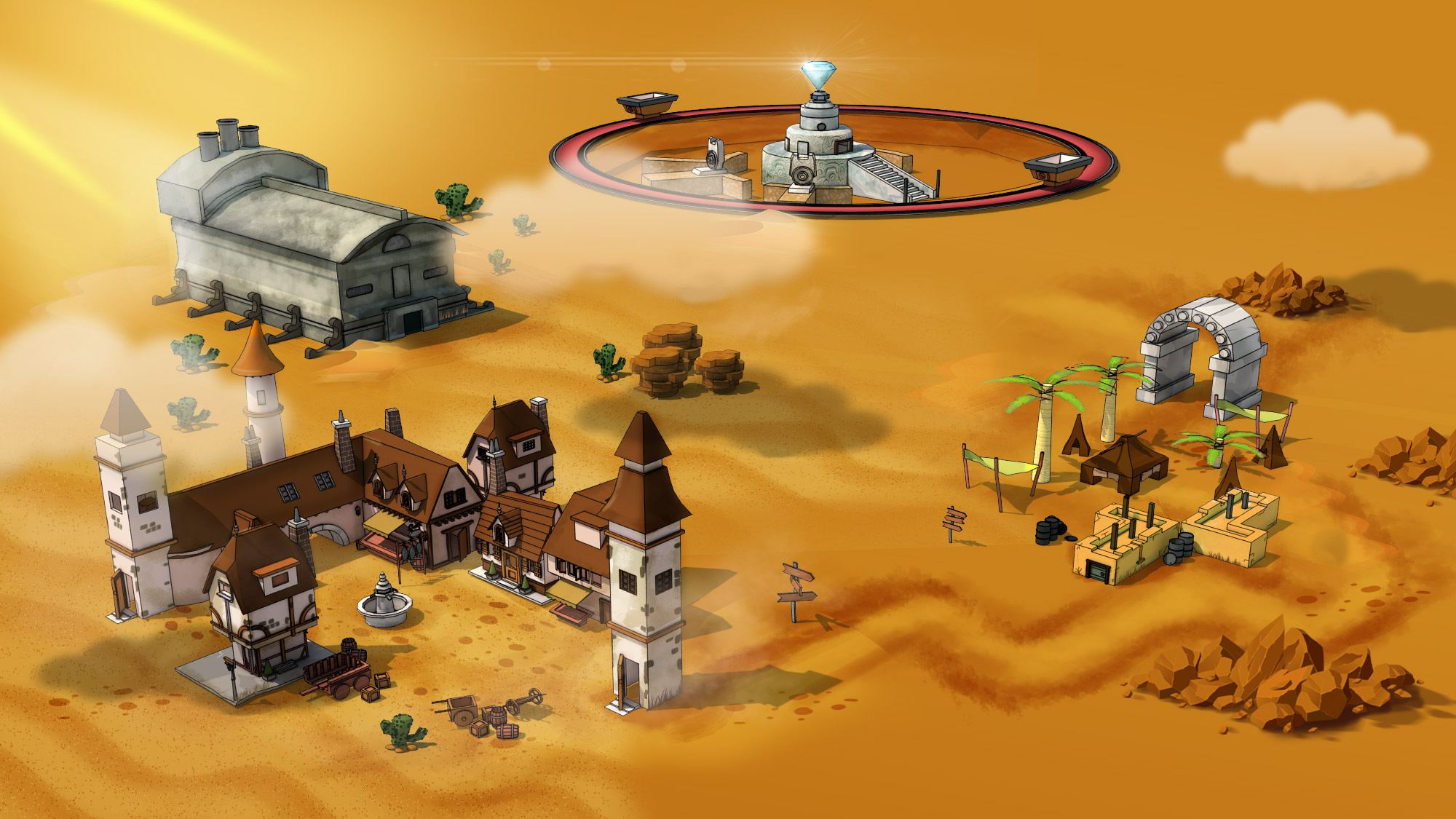 Videogame Requiem - desert map