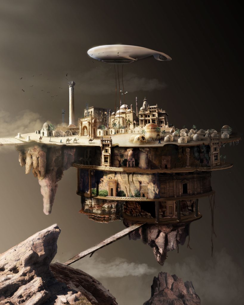 Matte painting - Bajo la tierra