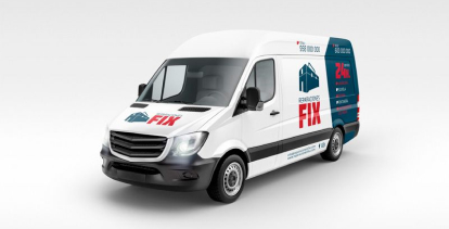 Advertising graphic design - Vehicle lettering